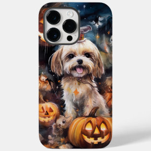 Coque Case-Mate iPhone Halloween Lhassa Apso Avec Peur Citrouille