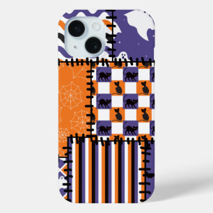 Coque Case-Mate iPhone Halloween Patchwork Chats Fantômes