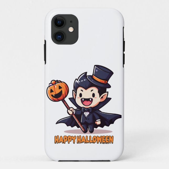 Coques Case-Mate iPhone Halloween - Petit vampire enfantin (Dos)