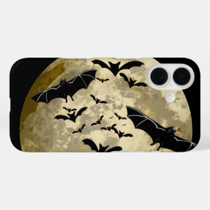 Coque Pour iPhone 16 Halloween Pleine lune De Récolte Et Bateaux De Vol
