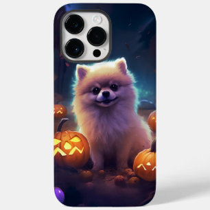 Coque Case-Mate iPhone Halloween Poméranien Avec La Peur Citrouille