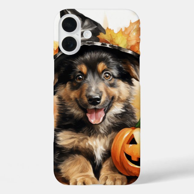 COQUES Case-Mate iPhone HALLOWEEN PUPPY DOG ADORABLE AVEC CITROUILLES (Verso)