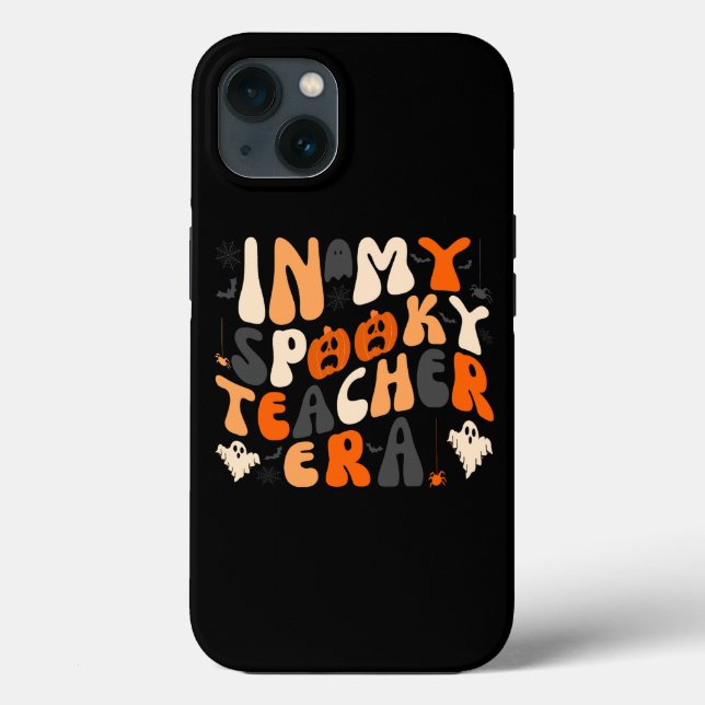 Coques Case-Mate iPhone Halloween rétro Éffrayant enseignant (Verso)