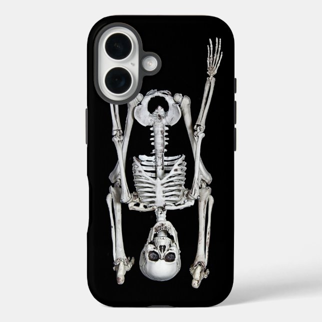 Coques Case-Mate iPhone Halloween Skeleton Headstand (Verso)
