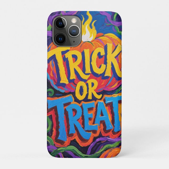 Coques Case-Mate iPhone Halloween vibrante "Trick or Treat" (Dos)