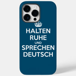 Coque Case-Mate iPhone Halten Ruhe und Sprechen Deutsch