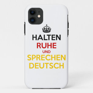 Case-Mate iPhone Case Halten Ruhe und Sprechen Deutsch