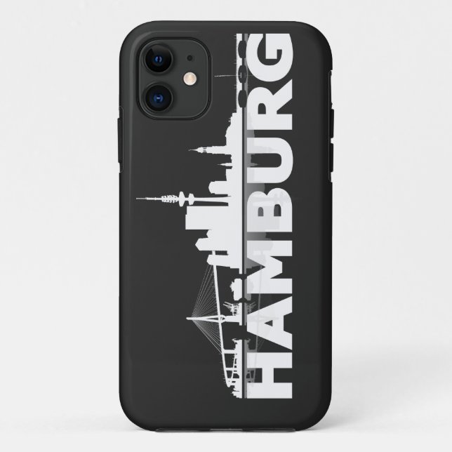 Coques Case-Mate iPhone Hamburg town center of skyline iPhone 5 sleeve (Dos)