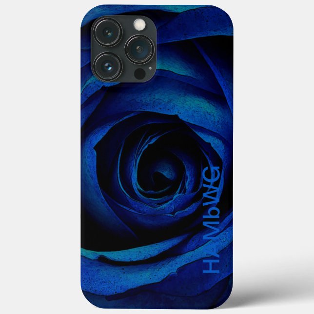 Coques Case-Mate iPhone HAMbWG - Rose bleu gothique (Verso)
