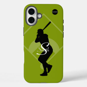 Coque Pour iPhone 16 Plus HAMbyWG - Graphique du joueur de baseball et votre