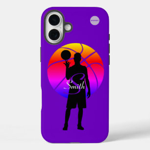 Coque Pour iPhone 16 Plus HAMbyWG - Graphique du Lecteur de basket et votre