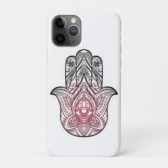 Coques Case-Mate iPhone Hamsa avec motif boho (Dos)