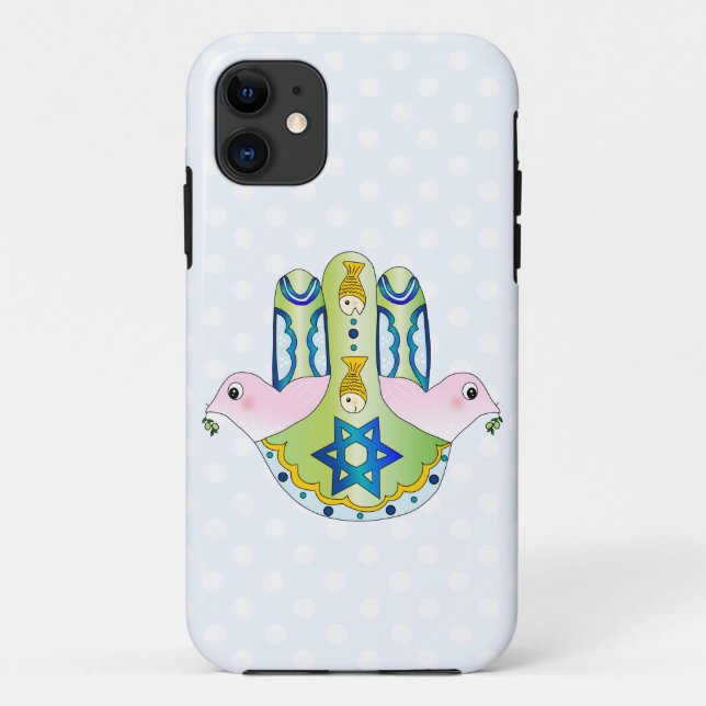 Coques Case-Mate iPhone Hamsa juif (Dos)