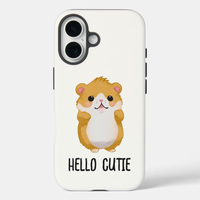 Coques Case-Mate iPhone Hamster Hello (Verso)