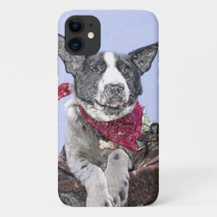 Etui iPhone Case-Mate Happy Border Collie Heeler Mix Dog Sketch Art