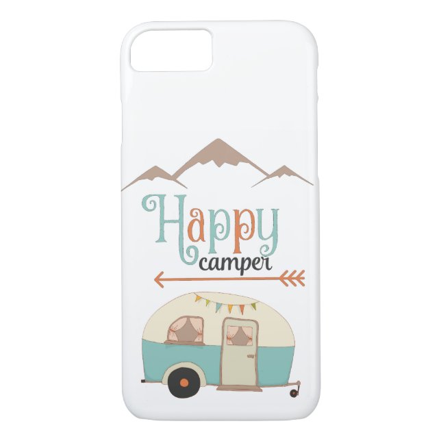 Coques Case-Mate iPhone Happy Camper Cute Retro RV (Dos)