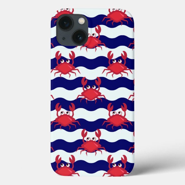 Coques Case-Mate iPhone Happy Crabs Pattern (Verso)