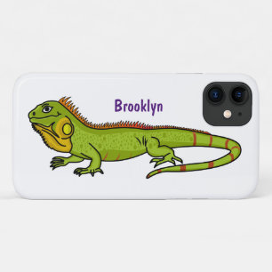 Case-Mate iPhone Case Happy green iguana cartoon