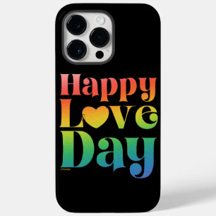Coque Case-Mate iPhone HAPPY LOVE DAY rainbow dégradé couleur valentine