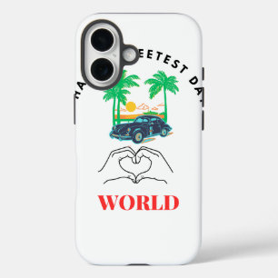Coque Pour iPhone 16 Happy Sweetest Day Mobile Cover