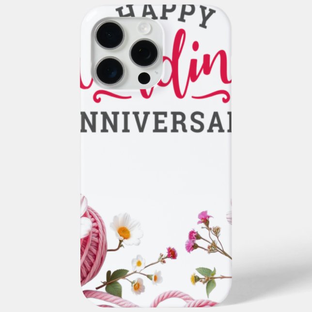 Coques Case-Mate iPhone Happy wedding anniversary  (Verso)