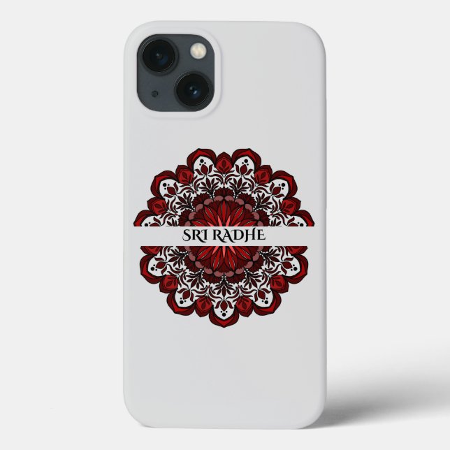 Coques Case-Mate iPhone Hare Krishna - Sri Radhe - fleurs de Radha Krishna (Verso)
