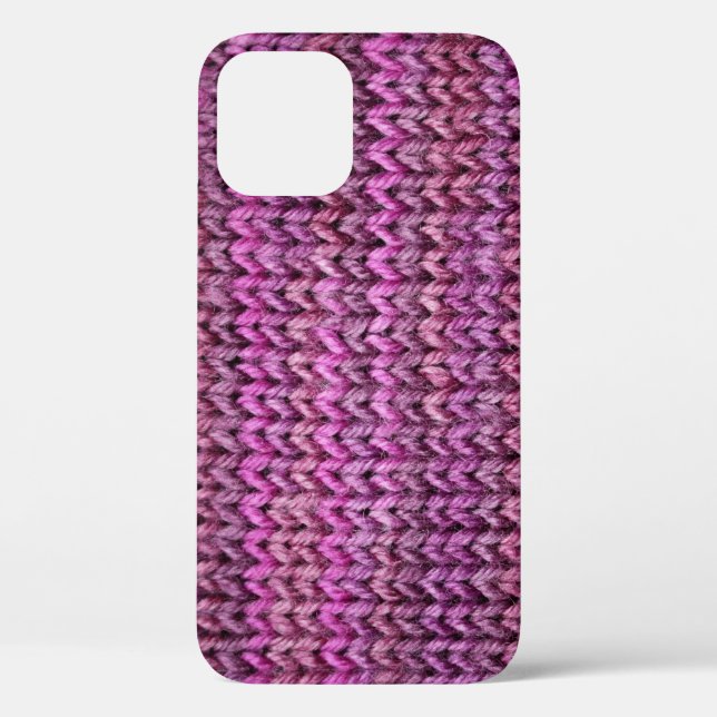 Coques Case-Mate iPhone Harmonie de Knit : Texture de bande violette (Verso)
