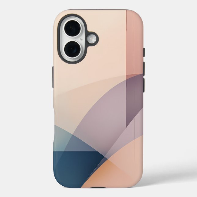 Coques Case-Mate iPhone Harmonie Ethereal Art Abstrait Moderne Pastel Colo (Verso)