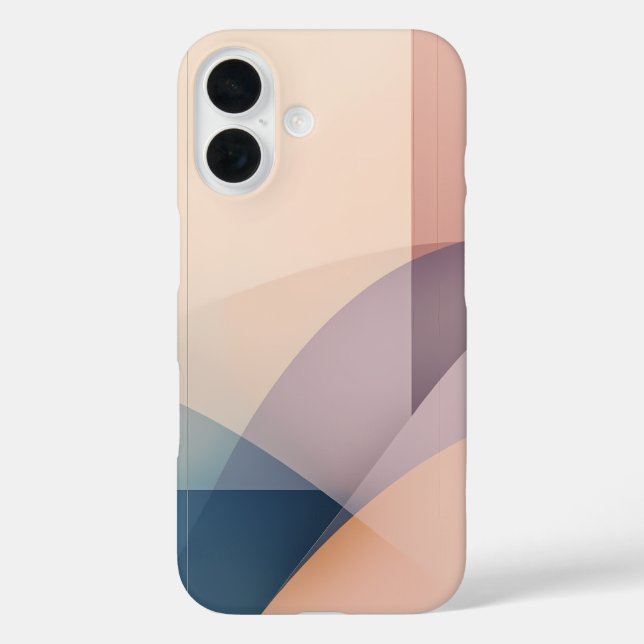 Coques Case-Mate iPhone Harmonie Ethereal Art Abstrait Moderne Pastel Colo (Verso)