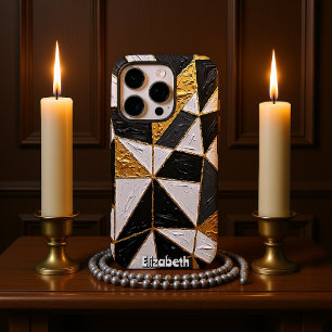 Coque iPhone 16 Pro Harmonie tripartite : Interlace d'or