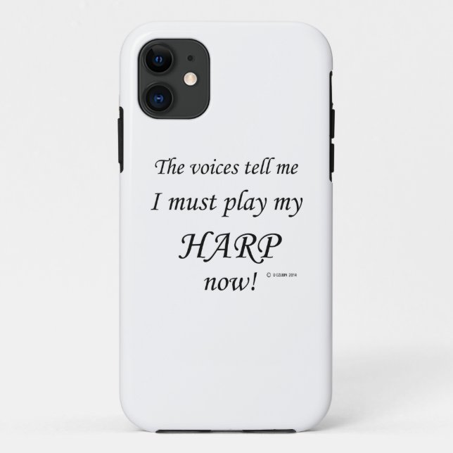 Coques Case-Mate iPhone Harp Voices dit qu'il faut jouer (Dos)