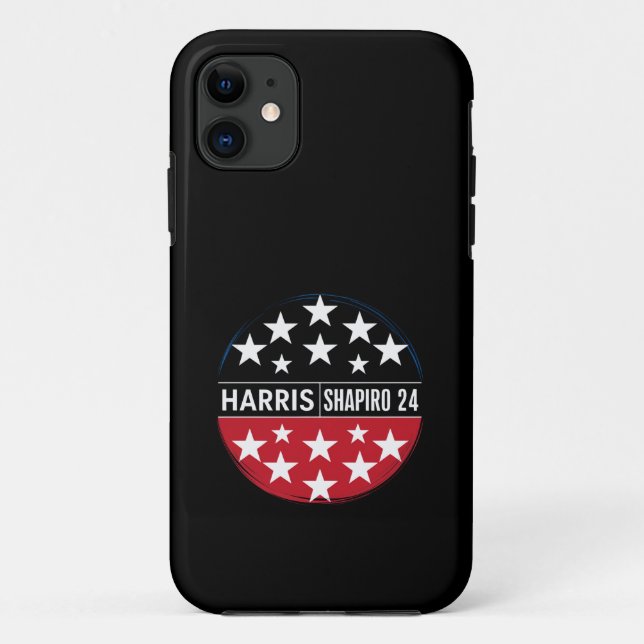 Coques Case-Mate iPhone Harris-Shapiro 2024 Millésime Président  Kamala (Dos)