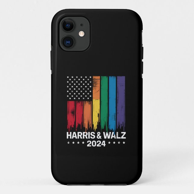 Coques Case-Mate iPhone Harris Waltz 2024 Election Gay Tim Waltz LGBTQ (Dos)