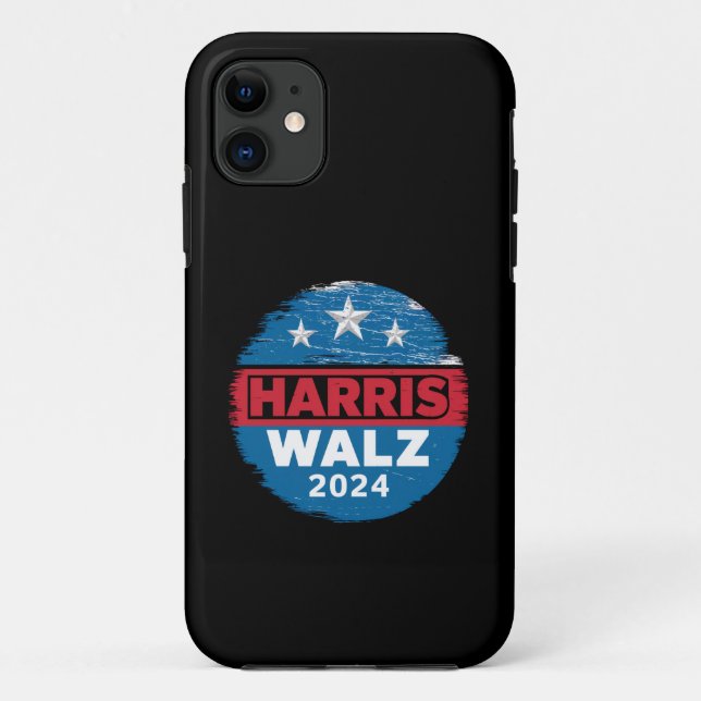 Coques Case-Mate iPhone Harris Walz 2024 Élection Kamala Harris Tim Waltz  (Dos)
