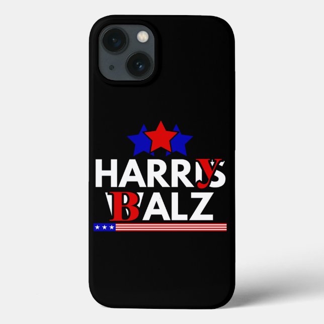 Coques Case-Mate iPhone Harris Walz 24 Harry Balz 2024 Mème Démocrates (Verso)