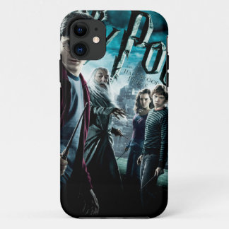 Coque iPhone 11 Harry Potter avec Dumbledore Ron et Hermione 1