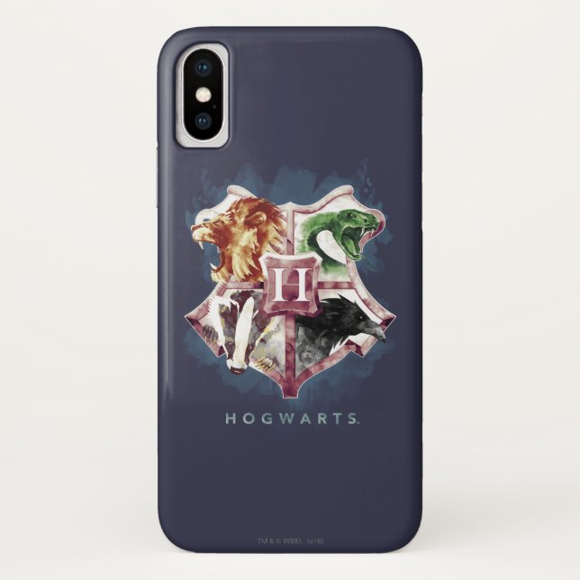 Coques Case-Mate iPhone Harry Potter | Blason de Poudlard™ Aquarelle (Dos)