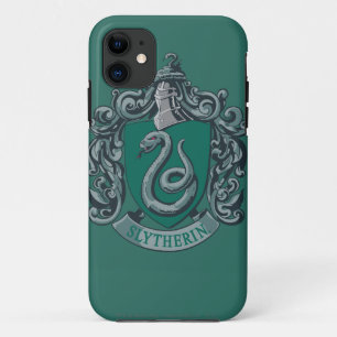 Coque iPhone 11 Harry Potter   Blason de Serpentard Vert