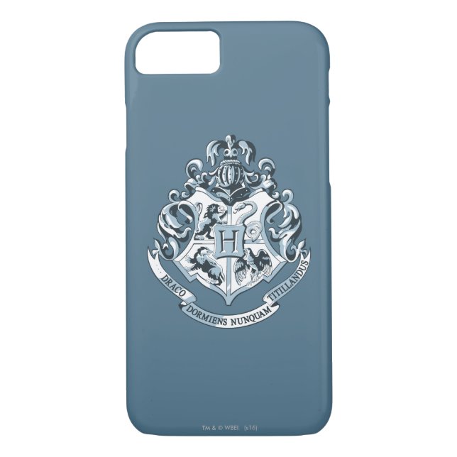 Coques Case-Mate iPhone Harry Potter| Cimier de Poudlard - Bleu (Dos)