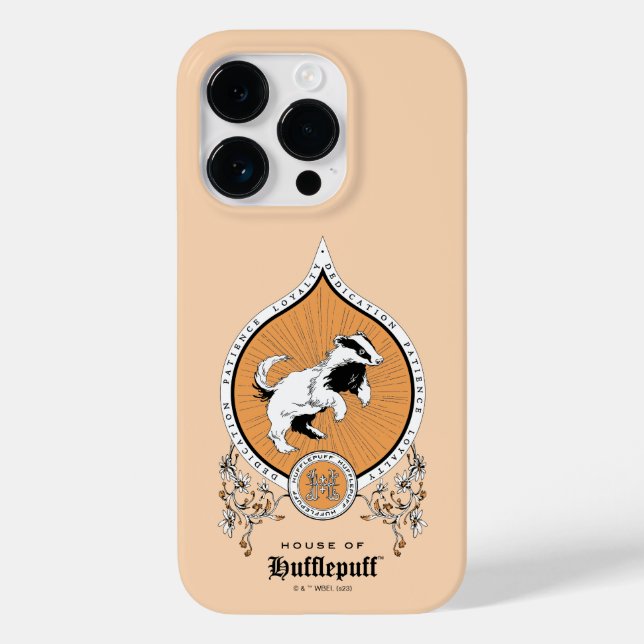 Coques Case-Mate iPhone HARRY POTTER™ | Délicat croquis HUFLEPUFF™ Crest (Verso)