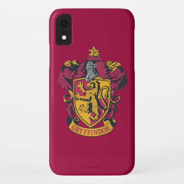 Coques Case-Mate iPhone Harry Potter | Gryffindor Crest Gold et Rouge (Dos)