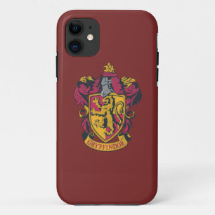 Coque iPhone 11 Harry Potter Gryffindor Crest Gold et Rouge