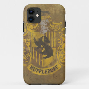 Coque Case-Mate iPhone Harry Potter   Hufflepuff Crest Spray Paint