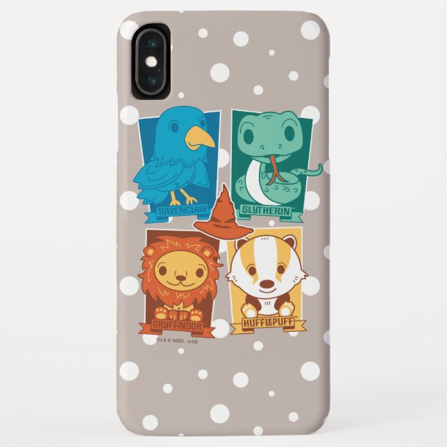 COQUES Case-Mate iPhone HARRY POTTER™| MAISONS DE CARTOON HOGWARTS™ (Dos)