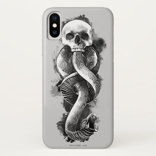 Coques Case-Mate iPhone Harry Potter | Marque des Ténèbres Aquarelle (Dos)