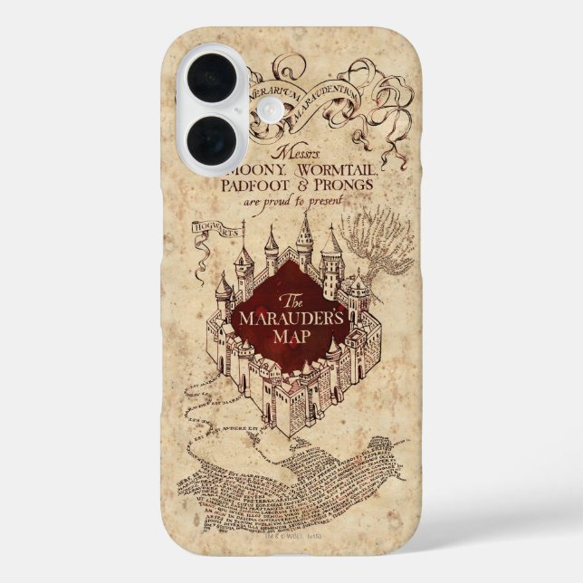 Coques Case-Mate iPhone Harry Potter Spell | Carte de Marauder (Verso)