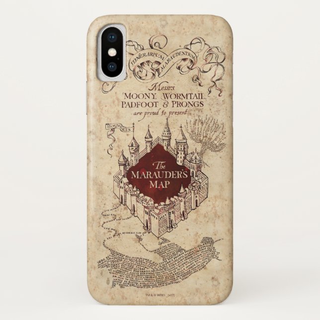 Coques Case-Mate iPhone Harry Potter Spell | Carte de Marauder (Dos)