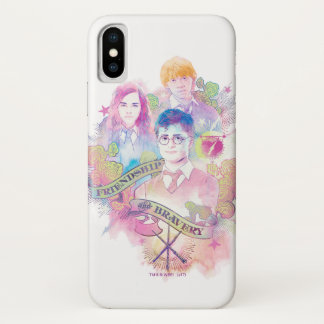 Coque Case-Mate Pour iPhone Harry Potter Spell | Harry, Hermione, & Ron Waterc