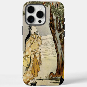 Coque iPhone 16 Pro Max "HARUNOBU. Jeune femme devant Torii."