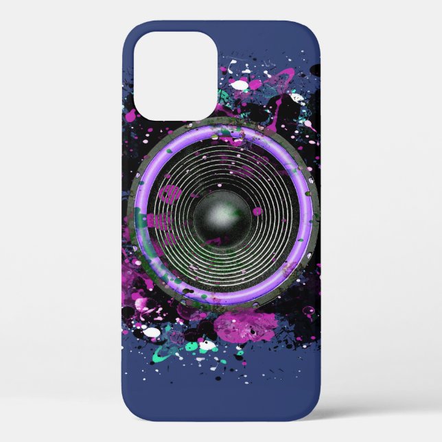 Coques Case-Mate iPhone Haut-parleur de musique et peinture éclaboussée Co (Verso)